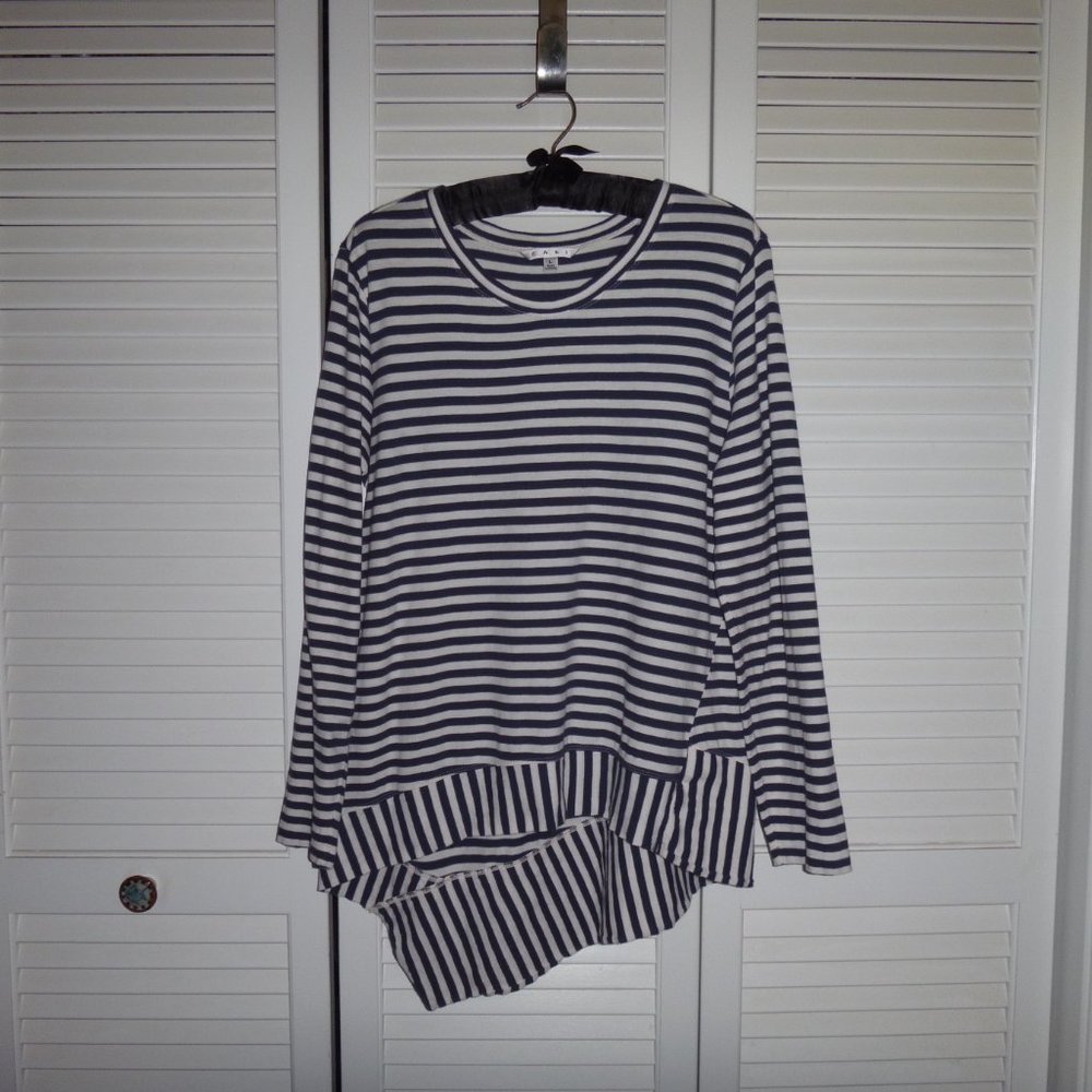 CAbi Bengal Stripe #256 unique tunic size L